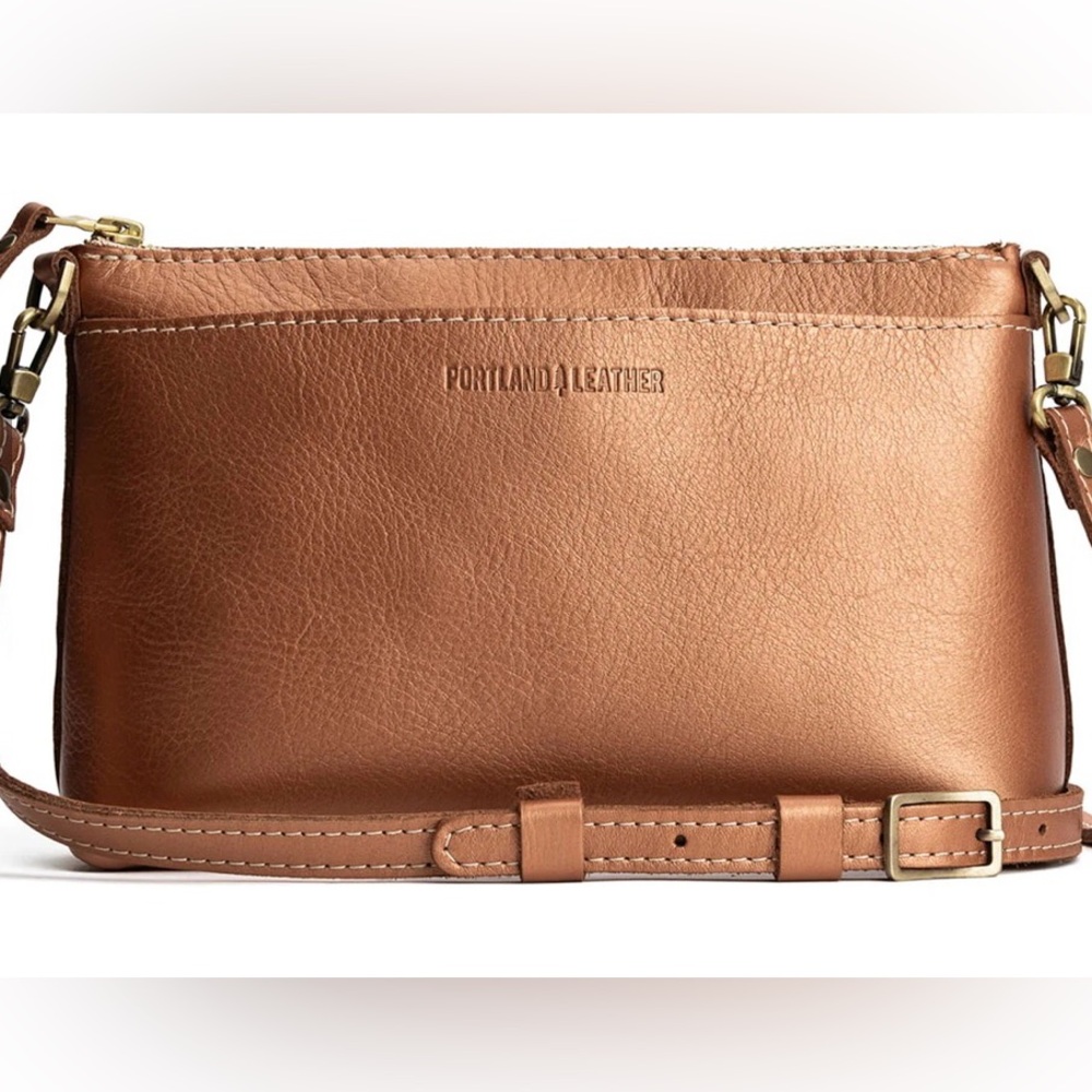 Portland Leather Poppy Crossbody in Hava - NWOT